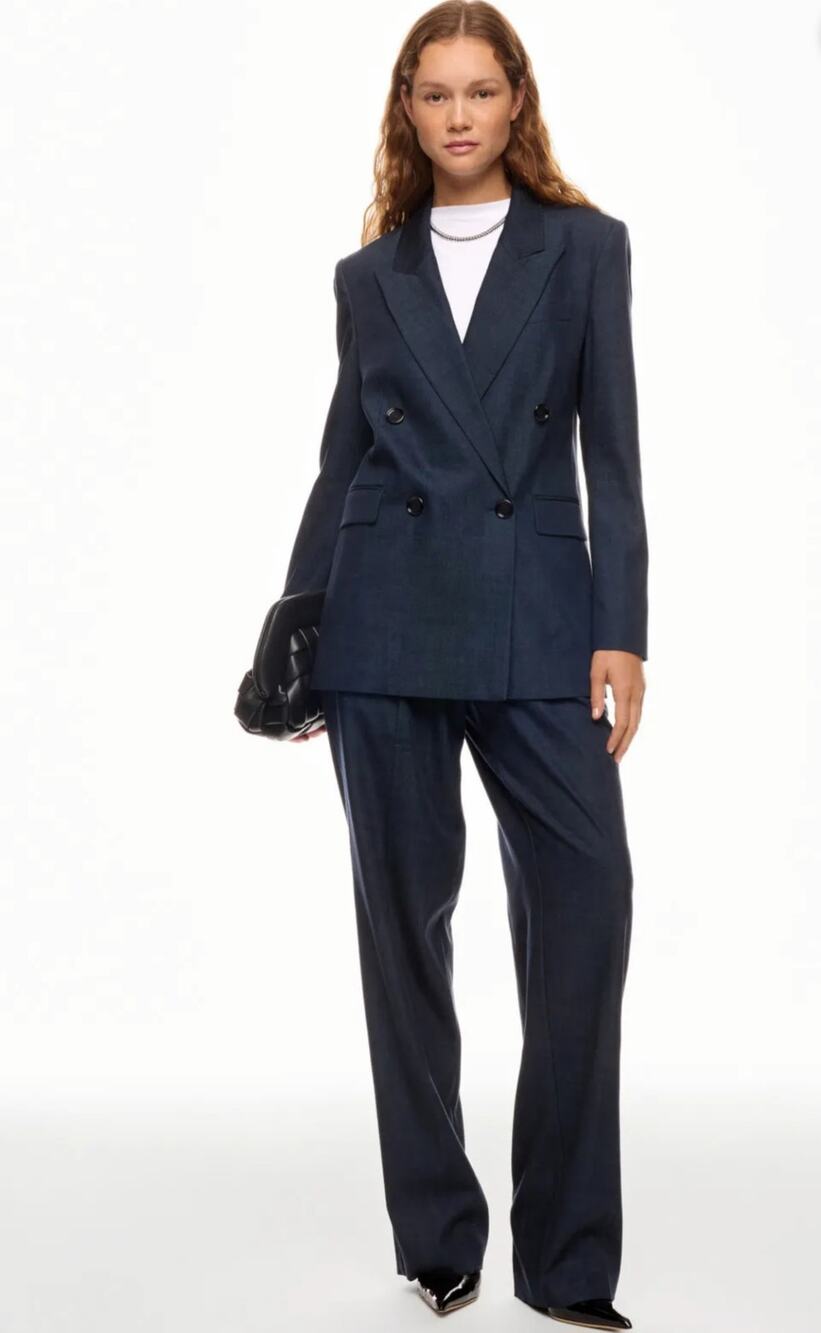 Boss Denim Effect Blazer Women Size 10